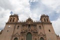 Tower and dome of the historic Iglesia de la Compania in Cusco Royalty Free Stock Photo