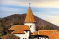 Tower of Dracula castle in Bran, Romania