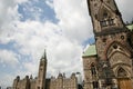 Tower of East Block & the Parliament - Ottawa - Canada Royalty Free Stock Photo