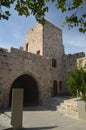 Tower with enterance in Bodrum castle. Bodrum Castle marina view Kalesi, located in Bodrum