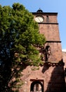 Tower and entrance door of the ancient Heidelberg Castle in Germany Royalty Free Stock Photo