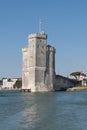 Tower entrance harbour port in la Rochelle France