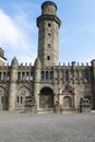 Tower and entrance of Lions Castle, Kassel, Mountain  Park Wilhelmshoehe, Germany Royalty Free Stock Photo