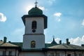 The tower from the entrance to Agapia Orthodox Monastery, Neamt, Romania Royalty Free Stock Photo