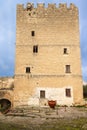 The tower of Episcopio Castle in Grottaglie, Italy Royalty Free Stock Photo