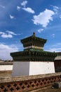 Tower in Erdene Zuu Khiid Monastery, part of the Orkhon Valley Cultural Landscape World Heritage Site, in Kharkhorin Karakorum,