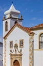 Tower of the Espirito Santo church in historic village Marvao