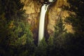 Tower Falls long exposure in Yellowstone National Park Royalty Free Stock Photo