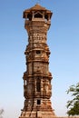 Tower of fame inside the Chittorgarh fort Royalty Free Stock Photo