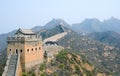 Tower of famous Great Wall in the Simatai Royalty Free Stock Photo