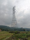 Tower fields clouds