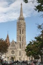 Tower of Fisherman`s Bastion in Budapest