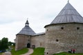 The tower of the fortress of the cultural monument in the Russia Staraya Ladoga