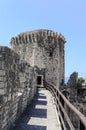 Tower of the Fortress of Kamerlengo Trogir, Croatia. Royalty Free Stock Photo