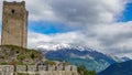 Tower of Fraele, Touristic attraction in Valtellina Royalty Free Stock Photo