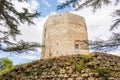 the tower of Frederick II in the centre of the historic city of Enna, Sicily