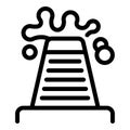 Tower fuel icon outline vector. Diesel energy