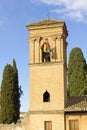 Tower Gardens of the Alhambra complex. Granada, Spai Royalty Free Stock Photo