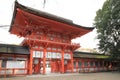 Tower gate of Shimogamo shrine in Kyoto