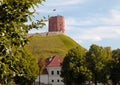 Tower Of Gediminas Gedimino in Vilnius, Lithuania. Royalty Free Stock Photo