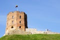 Tower Of Gediminas Gedimino In Vilnius, Lithuania. Historic Symbol Of The City Of Vilnius And Of Lithuania Itself. Royalty Free Stock Photo