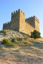 Tower of Genoa fortress in Sudak Crimea Royalty Free Stock Photo
