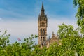 Tower of the Glasgow University building Royalty Free Stock Photo