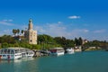 Tower of Gold in Seville Spain Royalty Free Stock Photo