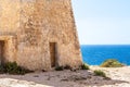 Tower on the Golden Bay beach, Malta Royalty Free Stock Photo