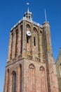 Tower of the great St. Gertrudis church in Workum Royalty Free Stock Photo