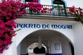 Tower of the harbor master in Puerto de Mogan Royalty Free Stock Photo