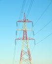 Tower of heavy power line