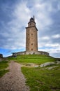 The Tower of Hercules, is an ancient Roman lighthouse near the city of A CoruÃÂ±a, in the North of Spain