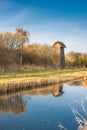 The Tower hide on the banks of Burwell Lode