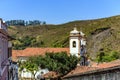 Tower of historic baroque church