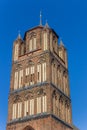 Tower of the historic Jacobi church in Stralsund