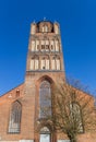 Tower of the historic Jacobi church in Stralsund