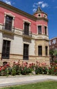 Tower of the historic mansion Huerto Ruano in Lorca Royalty Free Stock Photo