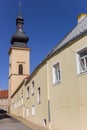 Tower of the historic Michala church in Znojmo