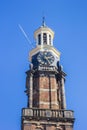 Tower of the historic Wijnhuistoren building in Zutphen Royalty Free Stock Photo