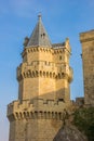 Tower of the historical castle of Olite Royalty Free Stock Photo