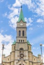 Tower of the Holy Family Church in Zakopane Royalty Free Stock Photo