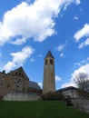 McGraw tower can be seen for miles at Cornell University Royalty Free Stock Photo