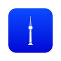 Tower icon digital blue Royalty Free Stock Photo