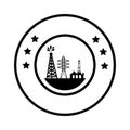 Tower industry isolated icon