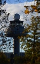 Tower at the Intenational Airport in Hannover, the Capital City of Germany Royalty Free Stock Photo