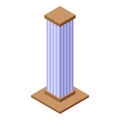 Tower kitten post icon isometric vector. Cat toy Royalty Free Stock Photo