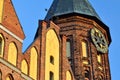 Tower of Koenigsberg Cathedral, Gothic temple of the 14th century. Symbol of Kaliningrad until 1946 Koenigsberg, Russia Royalty Free Stock Photo