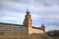 Tower Kokui of Novgorod Kremlin.