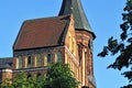 Tower Konigsberg Cathedral on a summer evening. Symbol of Kaliningrad, Russia